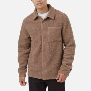 tentree Men's Reversible Recycled Boucle Fleece Shacket Jacket Outdoor Winter